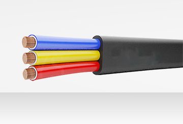 XLPE & PVC 3 Core Flat Submersible Cables Cover