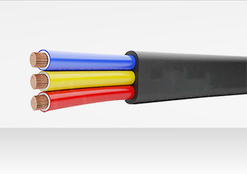 XLPE & PVC 3 Core Flat Submersible Cables Cover